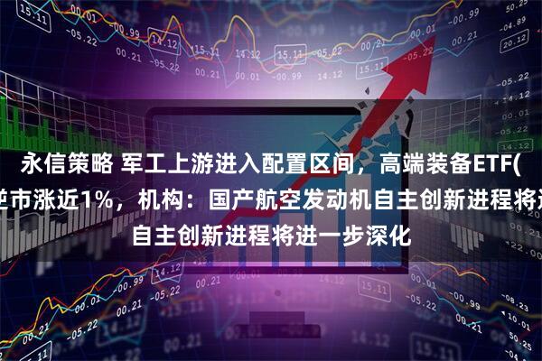 永信策略 军工上游进入配置区间，高端装备ETF(159638)逆市涨近1%，机构：国产航空发动机自主创新进程将进一步深化