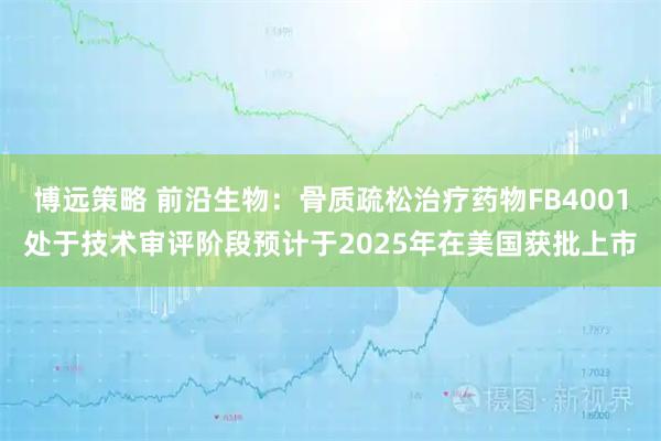 博远策略 前沿生物：骨质疏松治疗药物FB4001处于技术审评阶段预计于2025年在美国获批上市